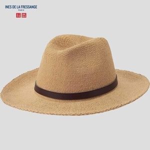 UNIQLO COLLAB INES DE LA FRESSANGE UV PROTECTION PAPER FEDORA HAT
